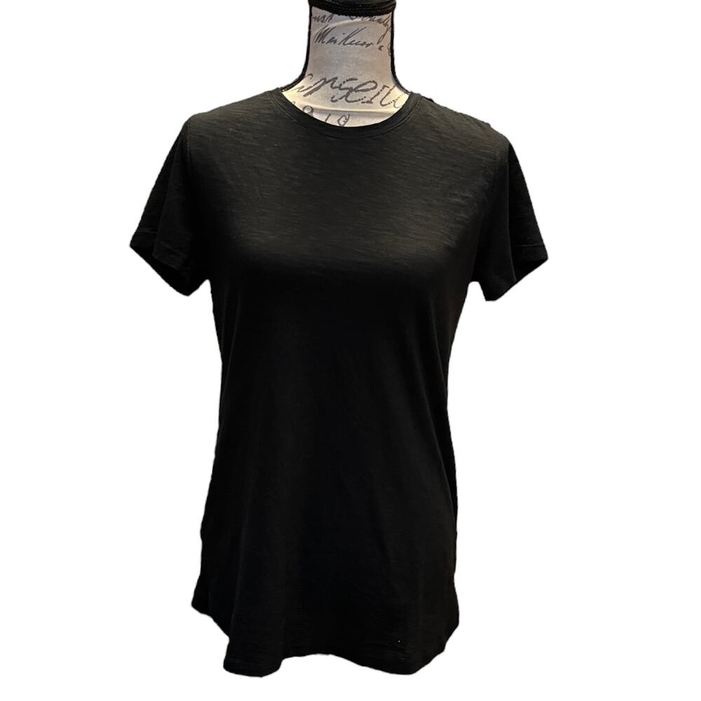 Felina Black Cotton Short Sleeve Shirt Medium NWT